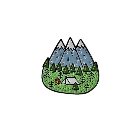 Outdoor Adventure Pin badges Moutains