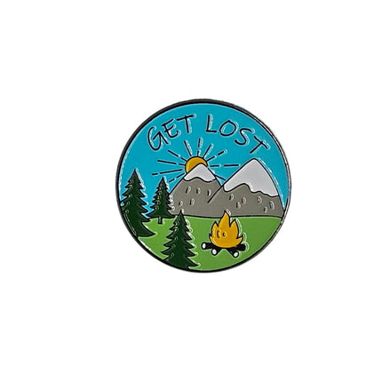 Outdoor Adventure Pin badges Get Lost