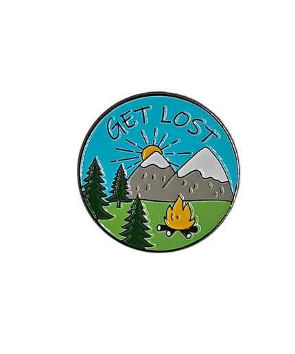 Outdoor Adventure Pin badges Get Lost