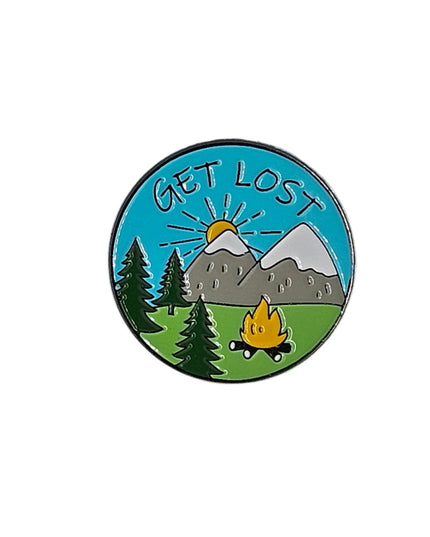 Outdoor Adventure Pin badges Get Lost