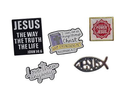 Bible Verses and Christian pin badges - The Red Squirrel