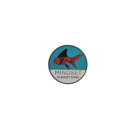 Emotions pin badge Mindset fish
