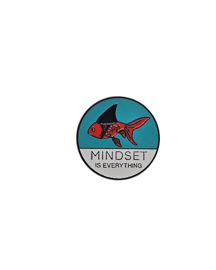Emotions pin badge Mindset fish