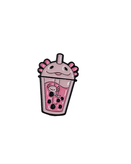 Food and Drink themed Pin Badges Axolotl