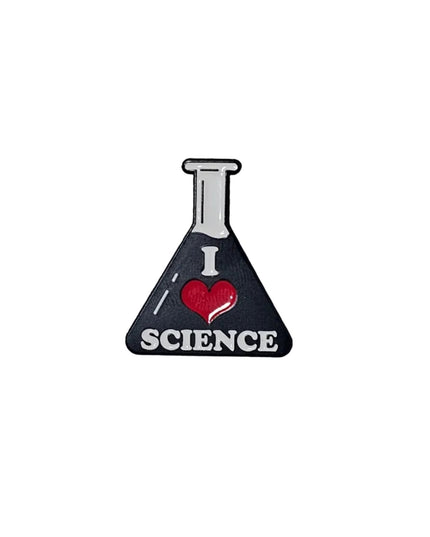 Science themed pin badges (various designs) I love Science
