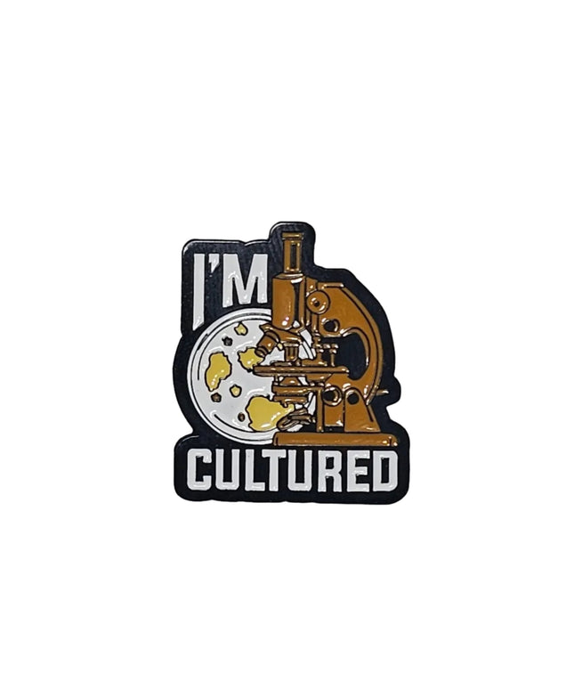 Science themed pin badges (various designs) Cultured