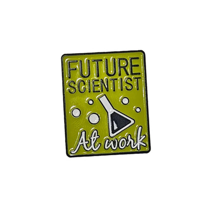 Science themed pin badges (various designs) Future Scientist