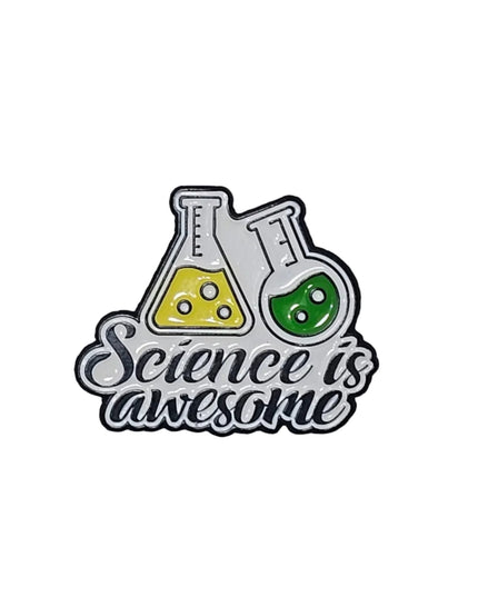 Science themed pin badges (various designs) Awesome