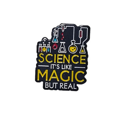 Science themed pin badges (various designs) Magic