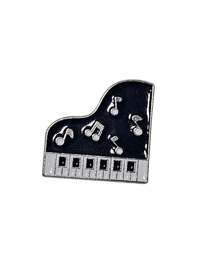 Music themed pin badges Piano