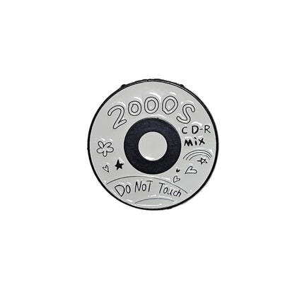 Music themed pin badges CD Mix