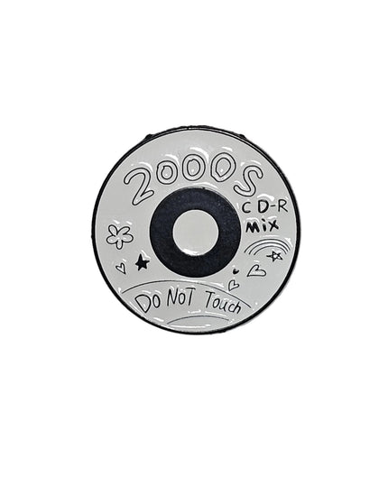 Music themed pin badges CD Mix