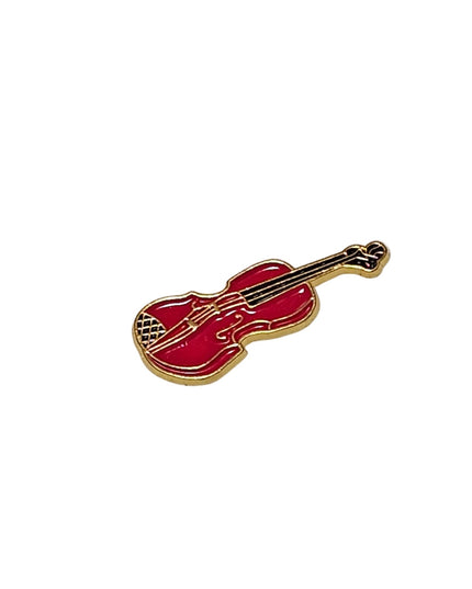 Music themed pin badges Violin