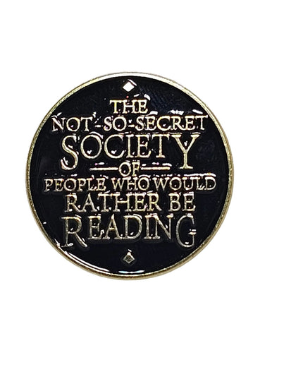 Book themed Pin Badges - various designs Rather be reading