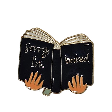 Book themed Pin Badges - various designs Sorry im booked