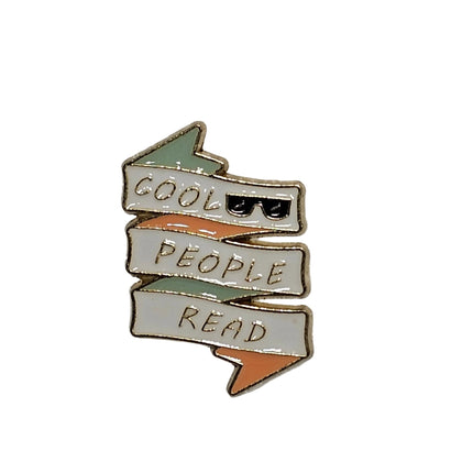 Book themed Pin Badges - various designs Cool people read