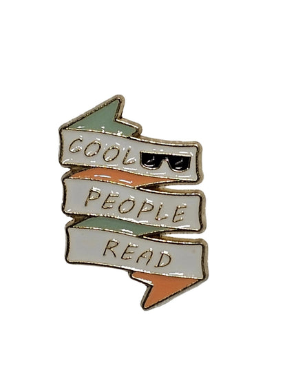 Book themed Pin Badges - various designs Cool people read