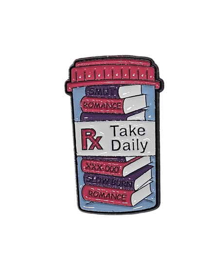 Book themed Pin Badges - various designs Take Daily
