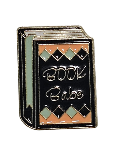 Book themed Pin Badges - various designs Book Babe
