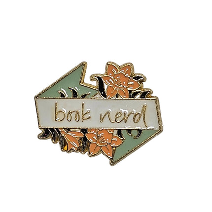 Book themed Pin Badges - various designs Book Nerd