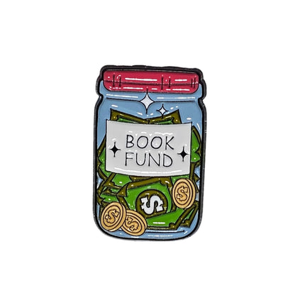 Book themed Pin Badges - various designs Book Fund