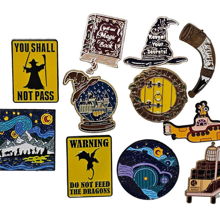 TV and film inspired pin badges