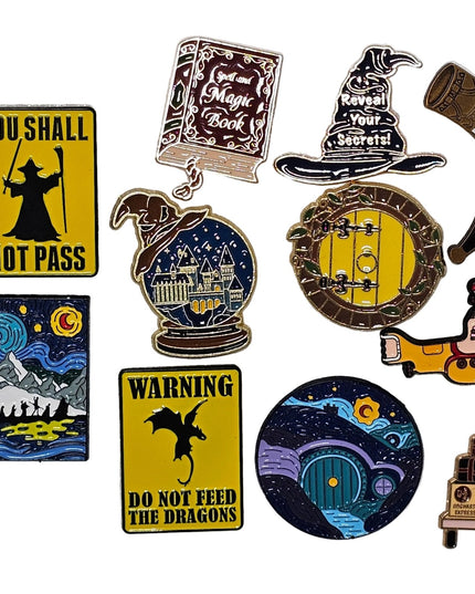 TV and film inspired pin badges