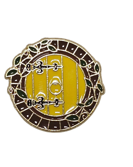 TV and film inspired pin badges Yellow Door