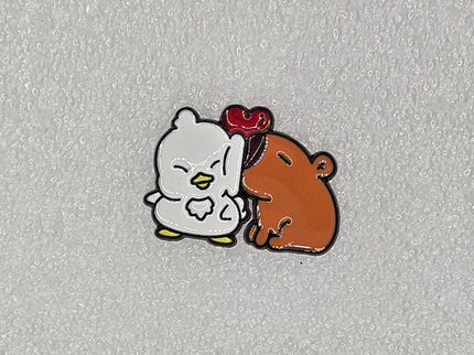 Capybara Pin Badges - various designs Love