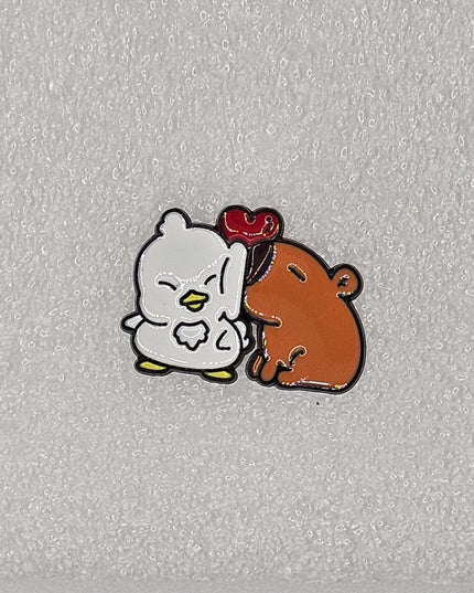 Capybara Pin Badges - various designs Love