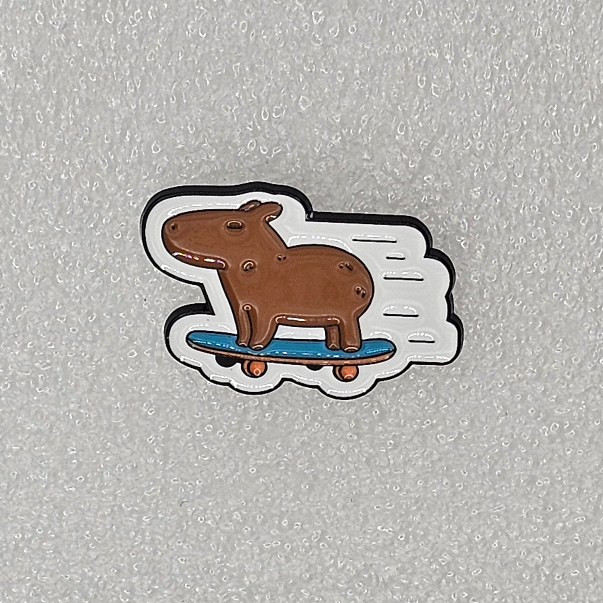 Capybara Pin Badges - various designs - The Red Squirrel