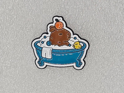 Capybara Pin Badges - various designs Bath