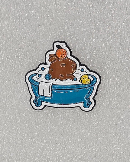 Capybara Pin Badges - various designs Bath