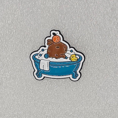 Capybara Pin Badges - various designs - The Red Squirrel