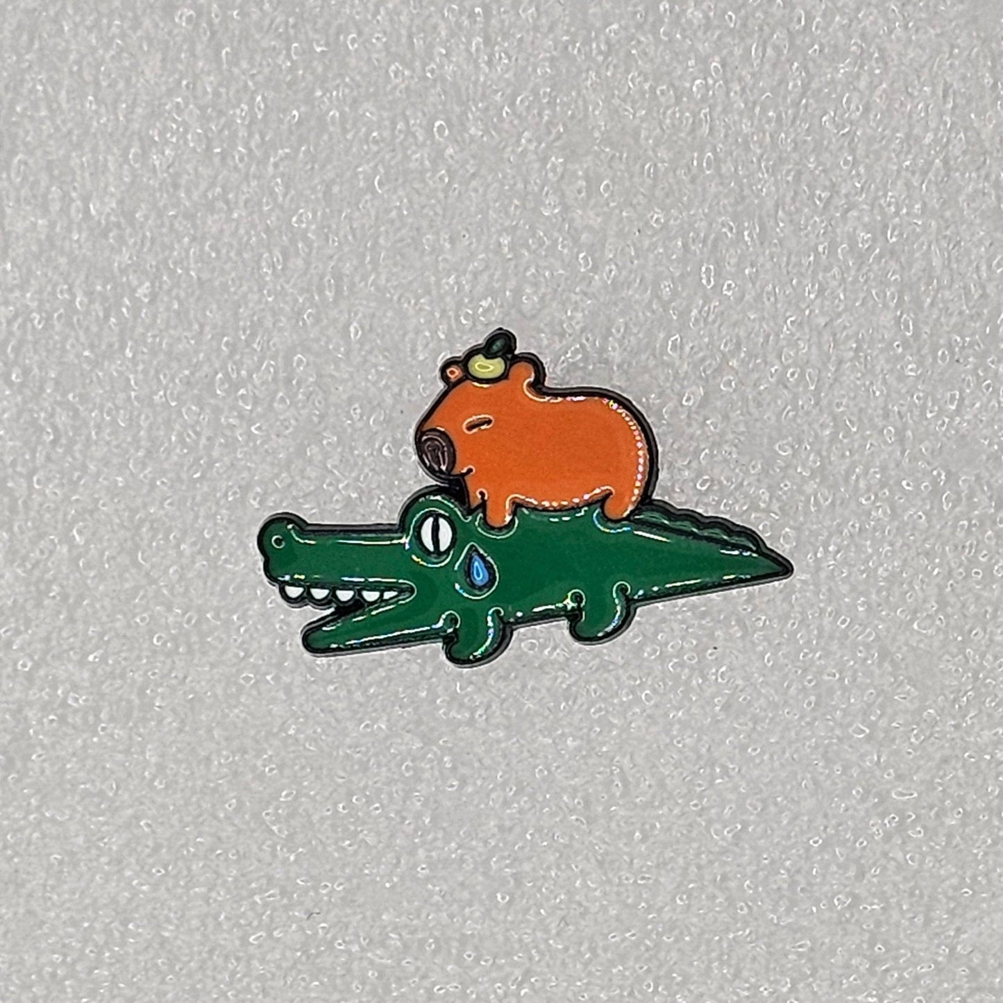 Capybara Pin Badges - various designs - The Red Squirrel