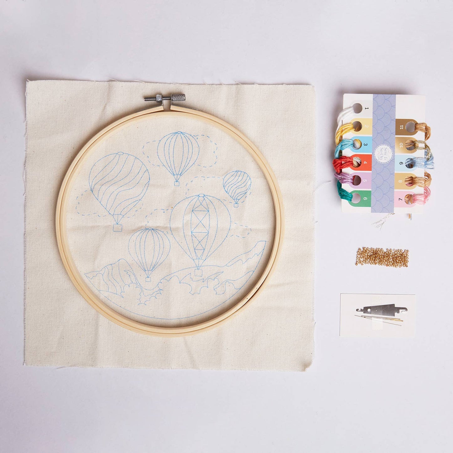 Sew & So On Embroidery Sewing Craft Kit - Balloon Festival - The Red Squirrel