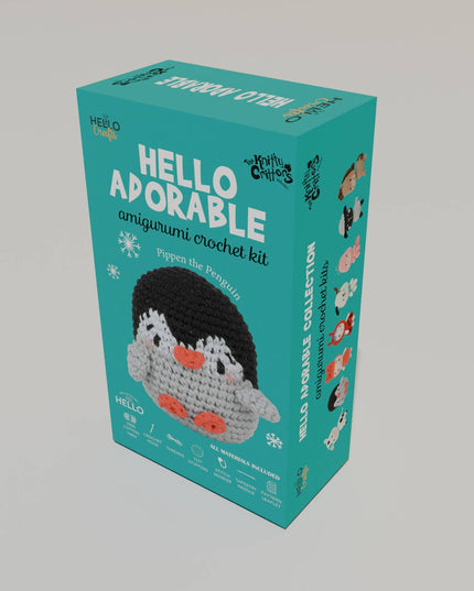 Knitty Critters Hello Adorable - Pippen The Penguin