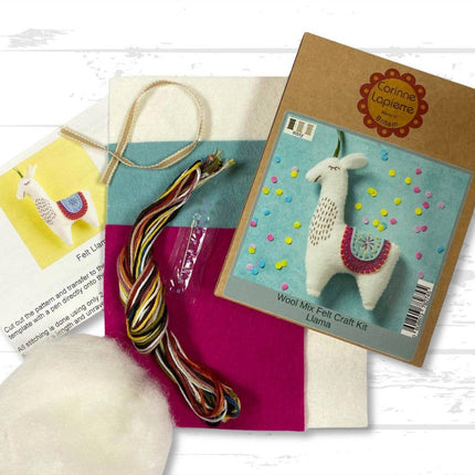 Llama Felt Craft Mini Kit - Beginner Friendly