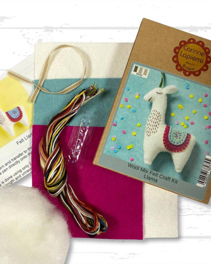 Llama Felt Craft Mini Kit - Beginner Friendly