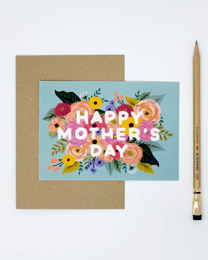 Happy Mother's Day Card - Vintage, Floral Design