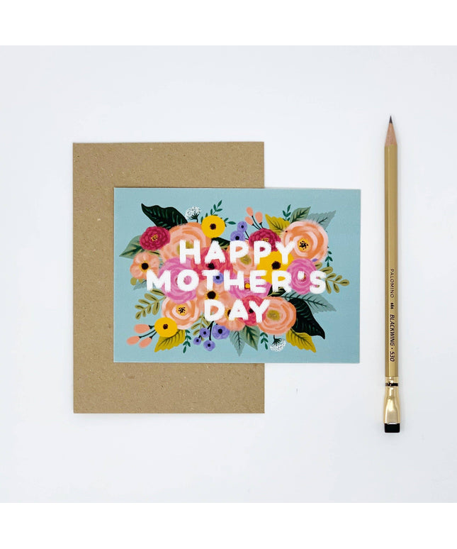 Happy Mother's Day Card - Vintage, Floral Design