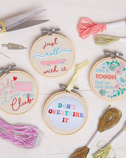 Sew & So On Embroidery Craft Stitch Kit - Slogans