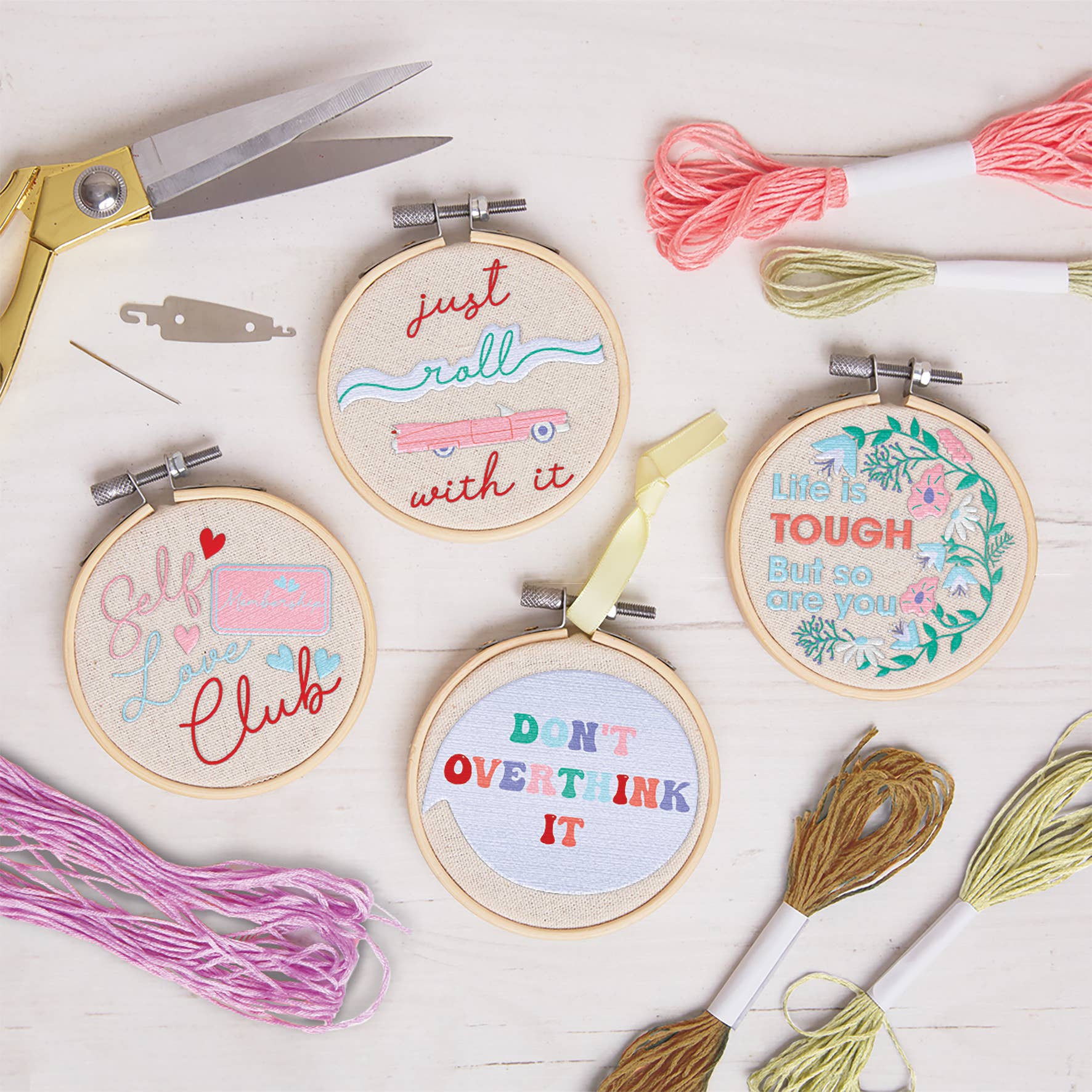 Sew & So On Embroidery Craft Stitch Kit - Slogans - The Red Squirrel