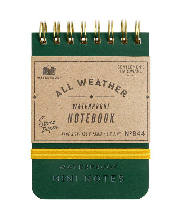 Gentlemen's Hardware Pocket Waterproof Notebook