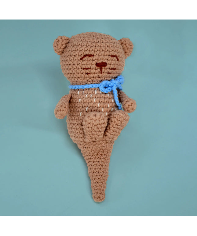Knitty Critters - Pouch Pals - Ozzy Otter
