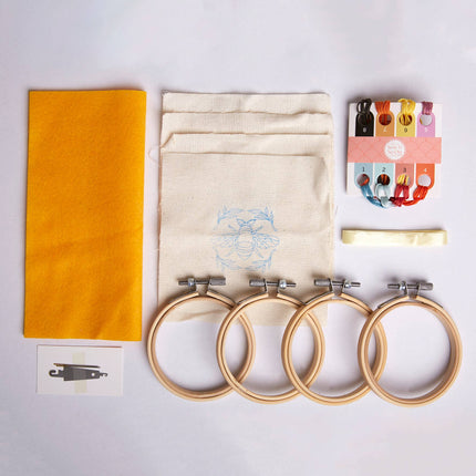 Sew & So On Embroidery Craft Kit - Bees & Bugs