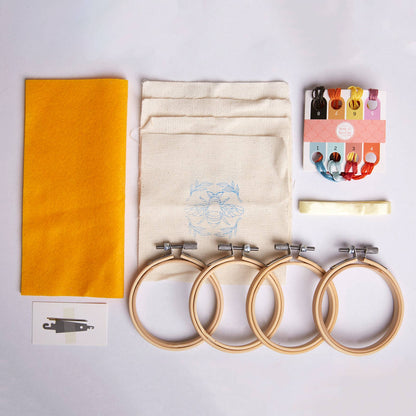 Sew & So On Embroidery Craft Kit - Bees & Bugs - The Red Squirrel