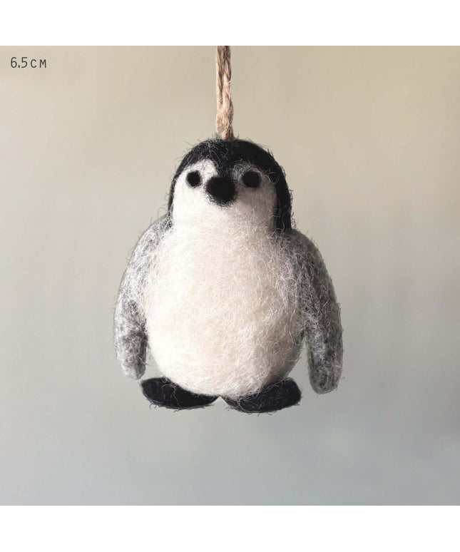 Felt Penguin Christmas Decoration - East of India