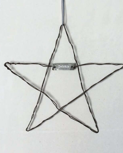 Medium Metal Hanging Star - Twinkle - East of India