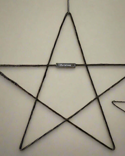 Large Metal Hanging Christmas Star - East of India